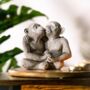 Garden Ornament Kissing Monkey Resin Chimp Stone Effect, thumbnail 12 of 12