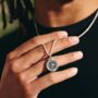 Travel Safe Personalised Silver Compass St Christopher, thumbnail 1 of 9