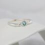 Dainty Round Blue Topaz Ring, thumbnail 3 of 7