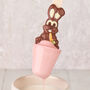 Strawberry Easter Bunny Hot Chocolate Spoon, thumbnail 2 of 6