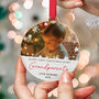 Personalised Baby First Christmas Grandparents Bauble, thumbnail 1 of 8