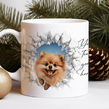 Personalised Christmas Pomeranian Break Through, 8 of 10