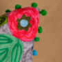 Grey Floral Embroidered Cotton Velvet Cushion Cover, thumbnail 6 of 7