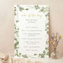 White Floral Wedding Order Of The Day Sign, thumbnail 1 of 3