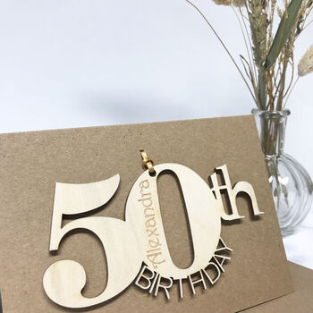 Personalised 50th Birthday Card, 6 of 12