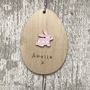 Personalised Spotty Bunny Easter Egg Decoration, thumbnail 2 of 4