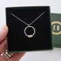 Sterling Silver 40th Birthday Circle Necklace, thumbnail 9 of 10