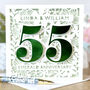 Personalised Emerald 55th Wedding Anniversary Card, thumbnail 1 of 4