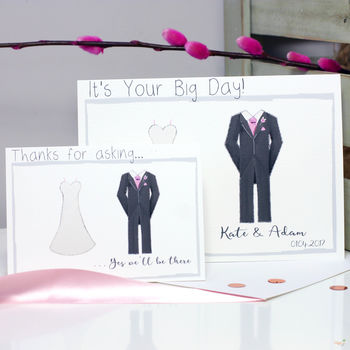 Personalised Bride And Groom Wedding Card, 11 of 12