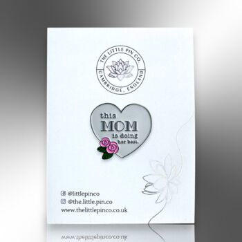 This Mom Is Doing Her Best Heart Mother's Day Pin, 4 of 8