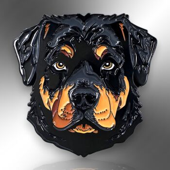 Rottweiler Dog Breed Enamel Lapel Pin, Gifts For Dog Lovers, 3 of 9