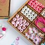 Personalised Unicorn Rainbow Wooden Bead Making Kit, thumbnail 1 of 9