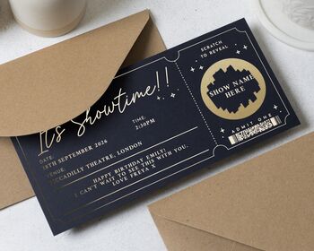 Concert Ticket Gift Voucher Scratch Card, 3 of 9