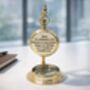 Personalised 50th Birthday Rotating Balance Desk Clock For Dad – Father's Day Gift, thumbnail 8 of 12