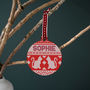 Personalised Cats Christmas Jumper Bauble, thumbnail 2 of 6