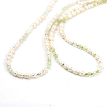 Gemstone And Pearl Beaded Necklace, 8 of 12