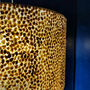 Large Golden Drum Lampshade From Shells, thumbnail 3 of 3