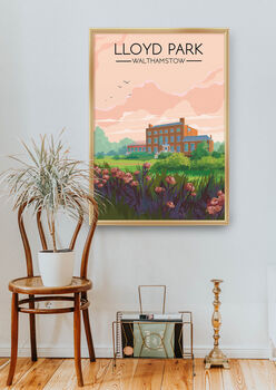 Lloyd Park Walthamstow London Travel Poster Art Print, 5 of 8