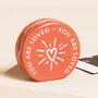 Coral Ceramic You Are Loved Photo Holder, thumbnail 2 of 2