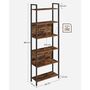 Six Tier Bookshelf Shelf Unit Storage Organiser Rack, thumbnail 10 of 10