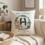 Kids Personalised Safari Birth Announcement Cushion, thumbnail 1 of 3