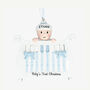 Baby First Christmas Tree Decoration Personalised Name, thumbnail 3 of 4