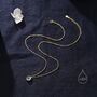 Sapphire Blue Cz Halo Flower Pendant Necklace, thumbnail 3 of 12