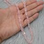 Rose Quartz Beaded Necklace: 18 Inch, thumbnail 1 of 8