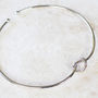 Knot Choker Necklace, Gold Or Silver Plated, thumbnail 3 of 5