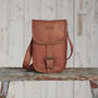 Personalised Mini Leather Messenger Bag, thumbnail 4 of 9