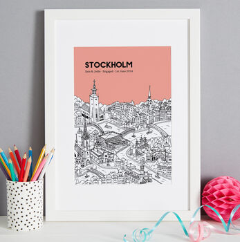 Personalised Stockholm Print, 2 of 12