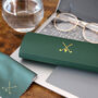 Golf Embossed Glasses Case And Cloth, thumbnail 1 of 3