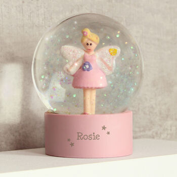 Personalised Fairy Any Name Glitter Snow Globe, 2 of 2