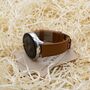 Personalised Tan Brown Strap For Samsung Watch, thumbnail 1 of 6