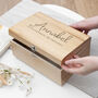 Personalised Kids Special Message Wooden Keepsake Chest, thumbnail 4 of 7