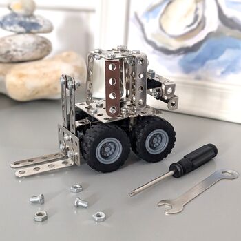 Make Your Own Forklift Truck Mini Metal Construction Set, 2 of 7