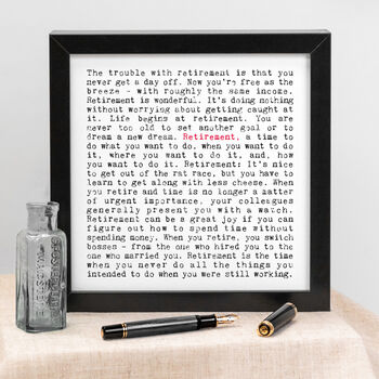 Retirement Leaving Gift Print With Heartfelt Quotes, 3 of 10