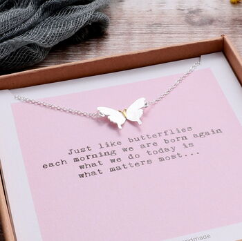'Reborn' Butterfly Necklace, 3 of 3