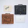 Personalised Buffalo Leather Vintage Satchel Bag, thumbnail 12 of 12