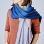 Ombre Colour Shade Gradient Woven Scarf, thumbnail 6 of 12