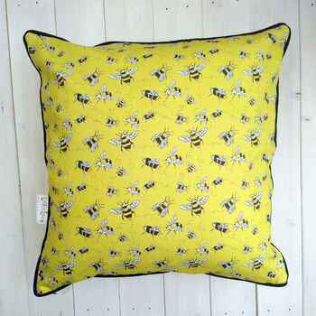 Buzzy Bees Organic Cotton Cushion, 2 of 7