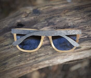 Driskills Slate Frame Polarised Dark Lens Sunglasses, 2 of 7