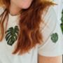 Eco Friendly Embroidered Monstera T Shirt, thumbnail 4 of 7