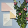 Mnmlst Colour Block Wedding And Event Invitation Cards, thumbnail 1 of 12