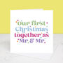 Mr And Mr First Christmas Together Decoration, thumbnail 2 of 3