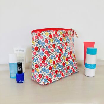 Floral Oilcloth Make Up / Toiletries / Wash Bag, 2 of 7