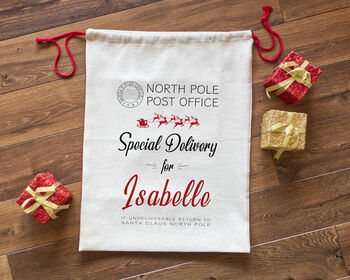 Personalised Special Delivery Christmas Sack, 3 of 3