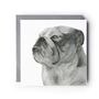 Charming Hand Drawn Bulldog Greeting Card, thumbnail 2 of 5