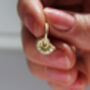 Solid Gold Ammonite Hoops, thumbnail 3 of 4