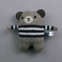 Knitted Lambswool Mini Bear, thumbnail 5 of 6
